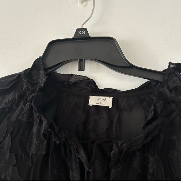 Aritzia Black Sheer Midi Dress - Picture 4 of 6